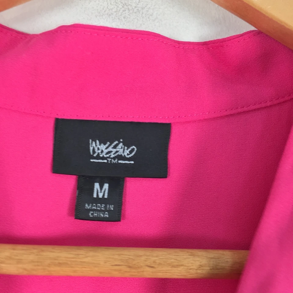 Mossimo womens tank top size M pink sleeveless V-neck solid 030414 Foto 4 de 4