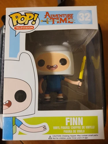 Funko Pop! Adventure Time Finn #32 with Sword - Box Damage RARE GLOBAL SHIPPING!