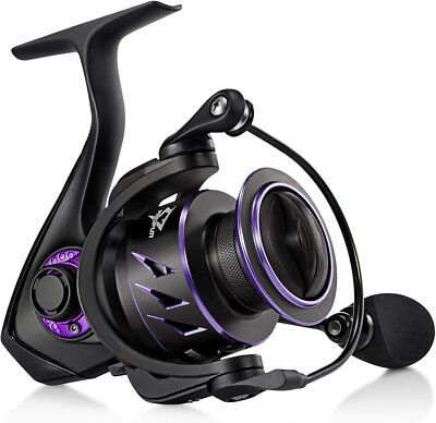 Piscifun Viper X Spinning Reels, Carbon Fiber 33LBs Max Drag, 10+1 Shielded B...