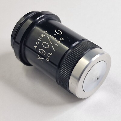 Beck x90 / 1.0 Achro OIL / 160 Mikroskop Objektiv #580075, 20mm Gewindeaufnahme