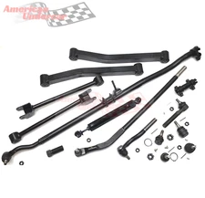 2007 - 2017 Jeep Wrangler HD Ball Joint Drag Link Tie Rod Control Arm Damper Kit