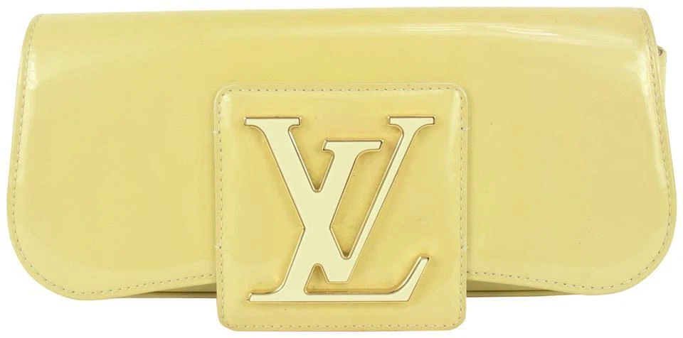 Louis Vuitton Red Vernis Leather Louise Clutch