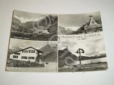 Postcard Passo del Gavia - Bonetta Refuge - Monument to the Fallen and Lake 1960 ca