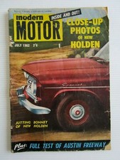 Modern Motor Mag JULY 1962 - ALL NEW HOLDEN PHOTO SCOOP COVER - BUY IT NOW