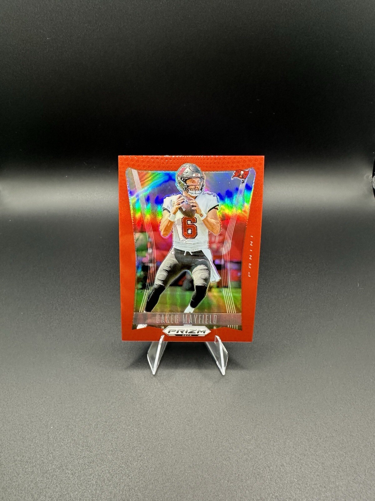 Baker Mayfield 2024 Panini Prizm DECA RED PRIZM /199 SP - Buccaneers Color Match
