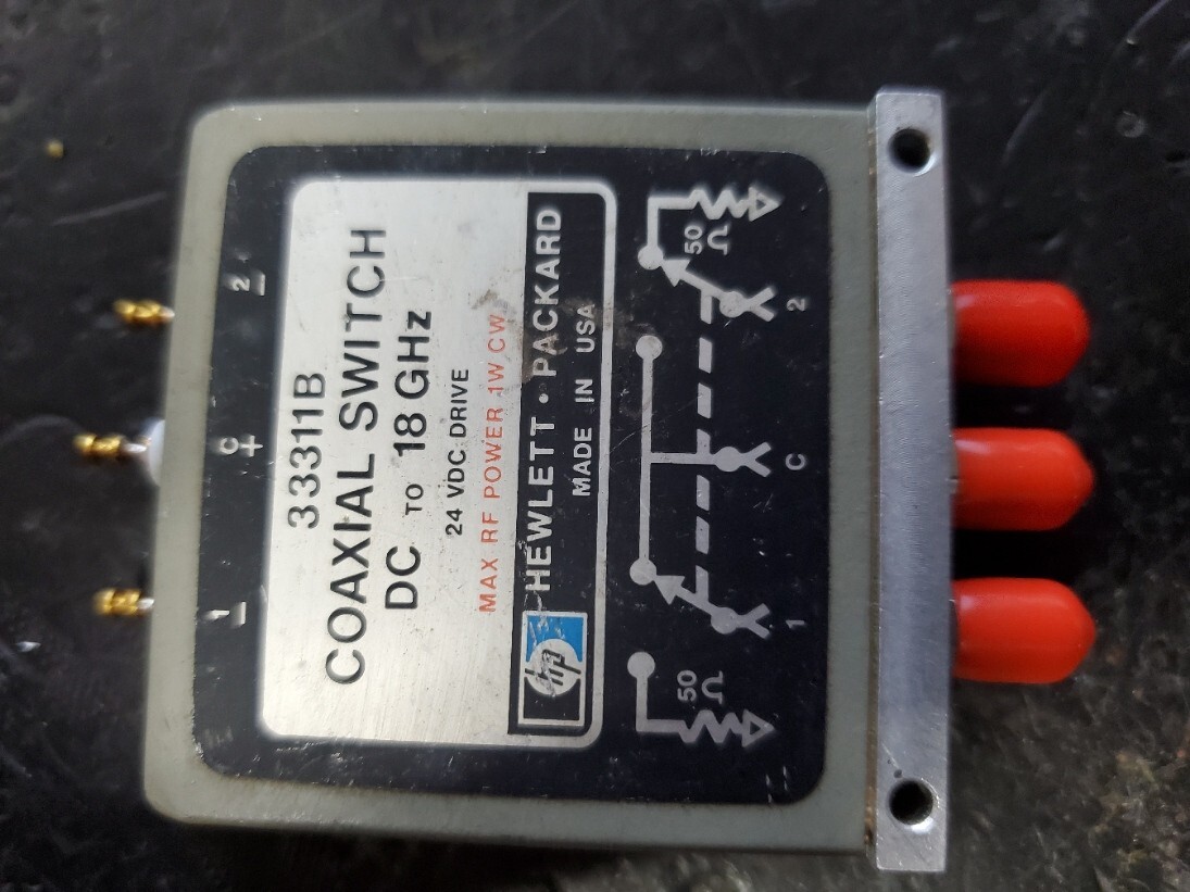 Agilent / HP 33311C (8762C) 3-Port Coaxial Switch – DC To 26.5 GHz, Used
