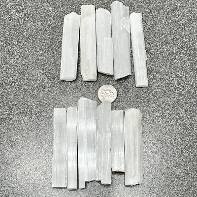 Selenite Sticks 4 INCH 1LB BULK Sticklets  Natural Healing Crystals Reiki