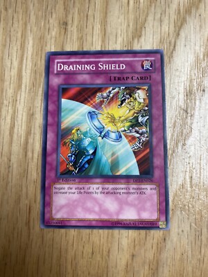 1996 Yu-Gi-Oh First Edition Draining Shield Card | eBay