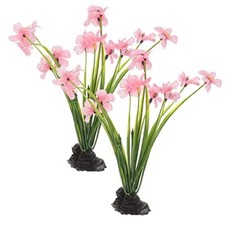 2Pcs Aquarium Landscaping Silk Aquarium Plants Betta Fish 21x5.5cm As Shown 1