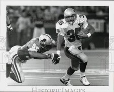 1994 Press Photo New England Patriot Leroy Thompson & Detroit Lion Pat Swilling