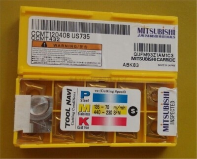 10Pcs Mitsubishi Cnc Blade CCMT120408 US735 CCMT432 Carbide Insert it