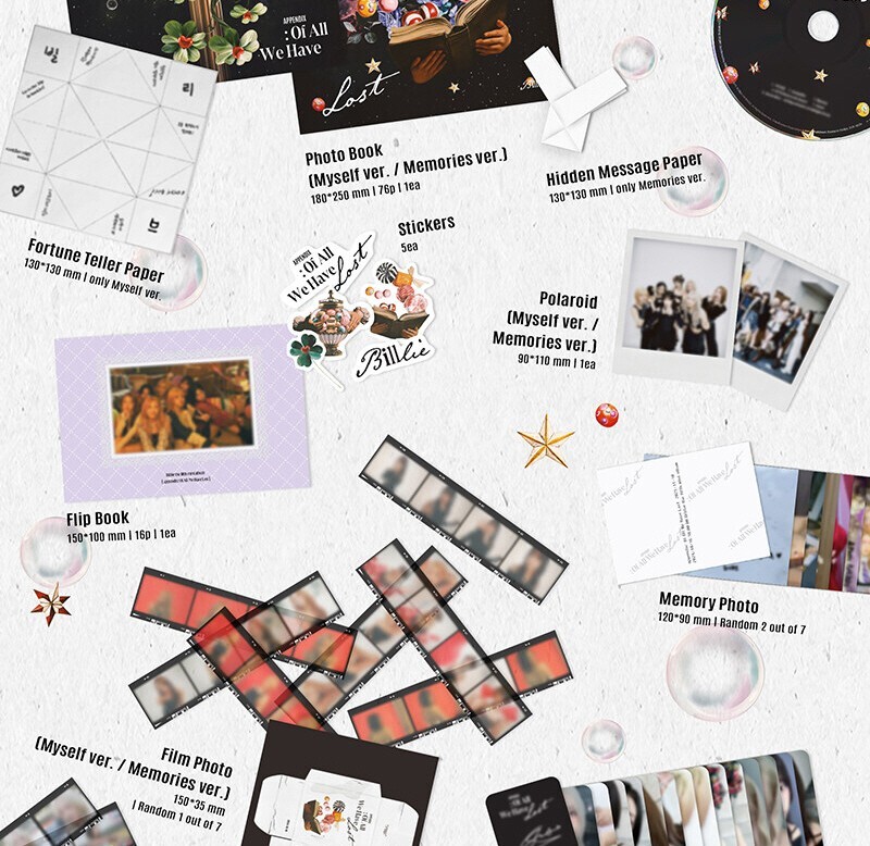 サインCD◆Billlie◆Appendix: Of All Have Lost BILLLIE 5TH MINI ALBUM APPENDIX: OF ALL WE HAVE LOST - Kpop USA