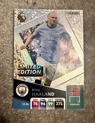 Erling Haaland Limited Edition Panini Premier League Adrenalyn XL 2025 25 24/25