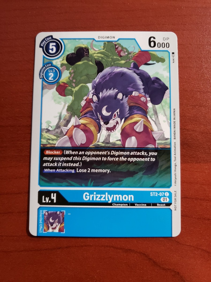 Digimon Card Game Tournament Pack 4 - ST2-07 Grizzlymon C Alt Art