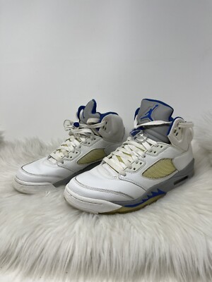 2006 Nike Air Jordan 5 Retro - White/Sport Royal - Stealth Men