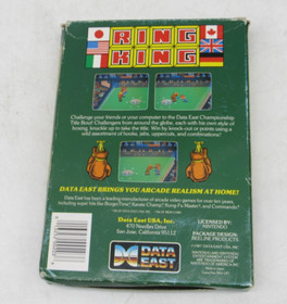 Ring King (Nintendo NES, 1987) CIB Complete in Box 5 Screw Manual RARE EARLY VER