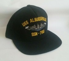 Vintage USS Albuquerque Hat Cap Navy Snapback Submarine Groton Ct