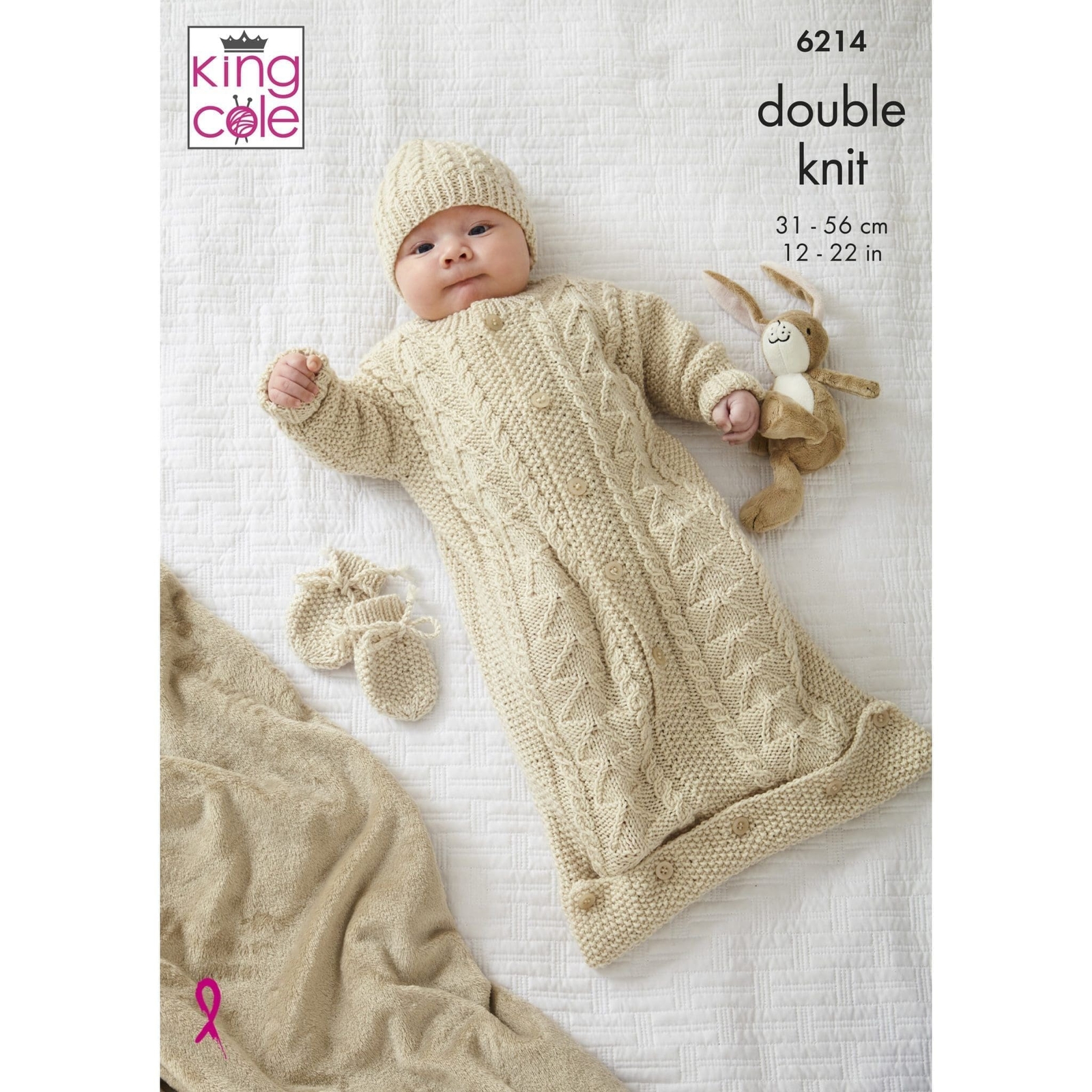 Sleeping Bag, Sweater, Hats and Mittens in King Cole Cherished DK (6214) - Image 2