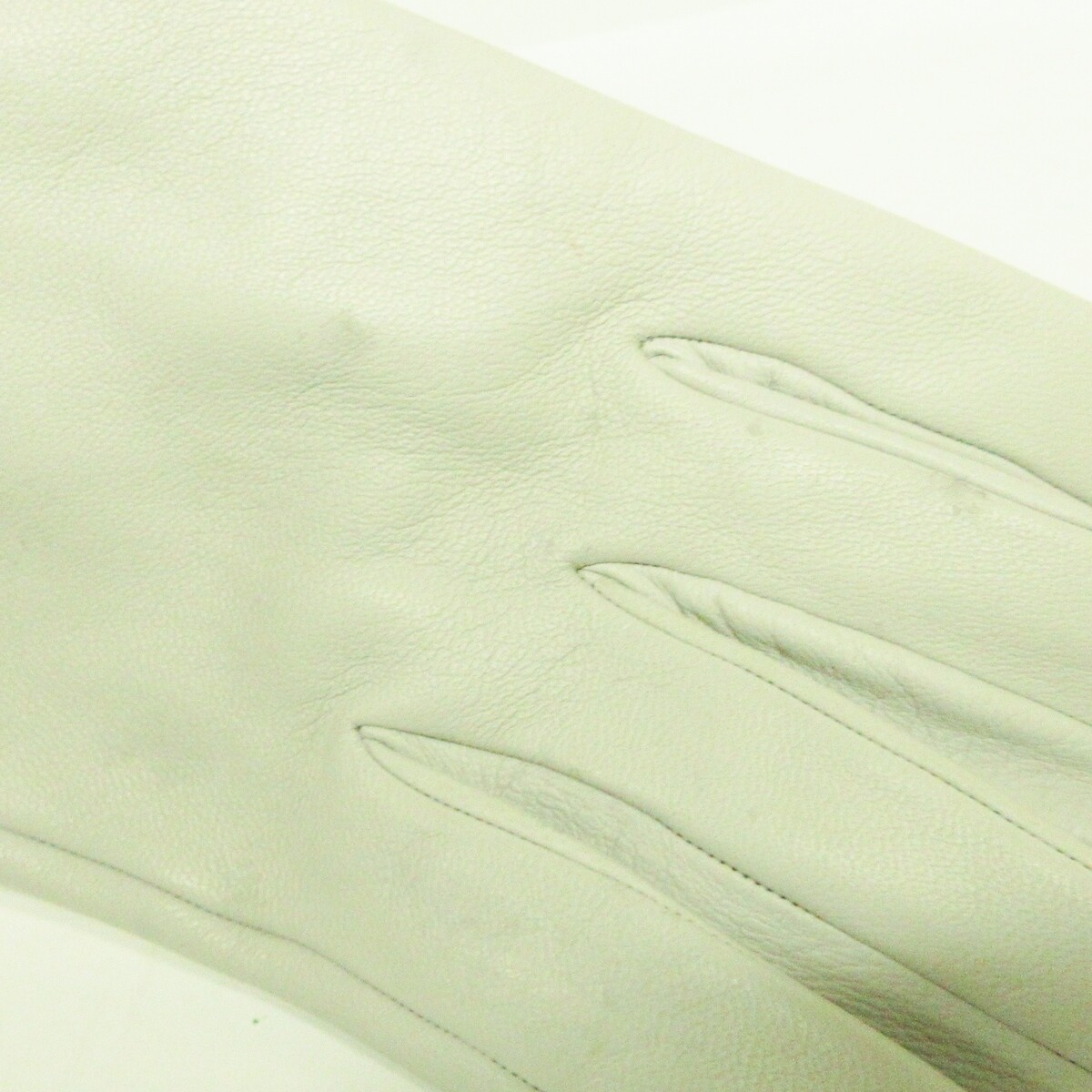 Hermes Women's Gray Leather Gloves with Unique Aesthetic in Grey eBay