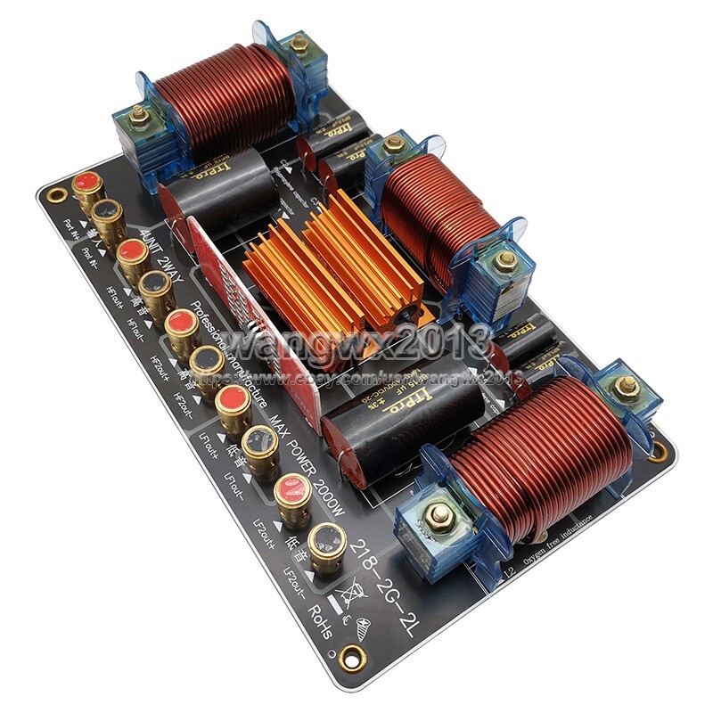 1x 1000W Dual 15 In Bass Speaker Frequency Divider Crossover 2 Way 3 Unit Filter - Foto 13