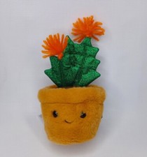 FAO Schwarz Sparklers Cute Cactus Plush Orange Flowers