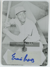 Ernie Banks 2014 Topps Supreme #SS-EBA Autograph Black Printing Plate 1/1 Auto