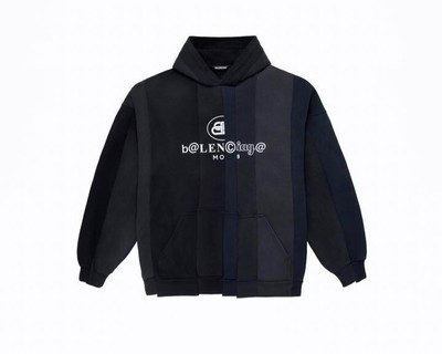 BALENCIAGA Cut-Up Oversize Bluza z kapturem Tokyo Aoyama