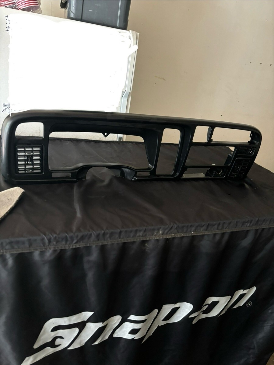 Dashboard Bezel Cover With Vents For 1994-1997 Dodge Ram 1500/2500/3500 - Black Plastic, Direct Fit 10 thumbnail image
