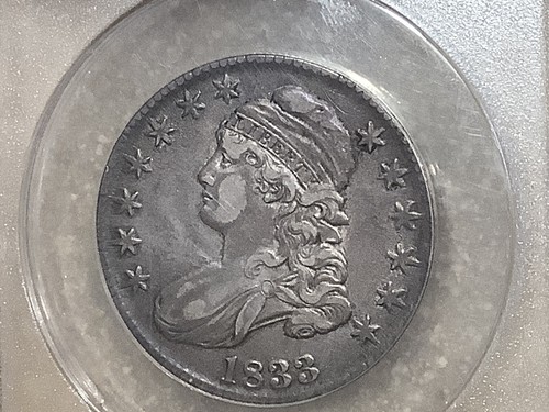 1833 Capped Bust Silver Half *Grand Pa’s Collection* ANACS VF35 Super Original - 第 5/7 張圖片