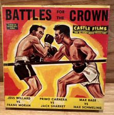Castle Films Battles For The Crown 3027 8mm Max Baer Schmeling Films Vintage