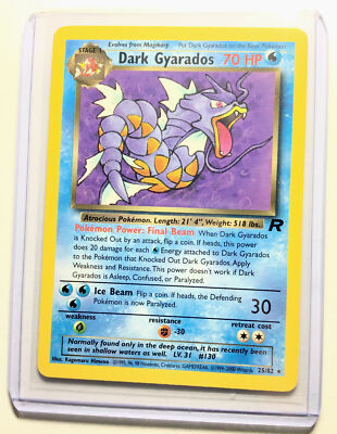 DARK GYARADOS - 25/82 - Team Rocket - Rare - Pokemon Card - NM | eBay