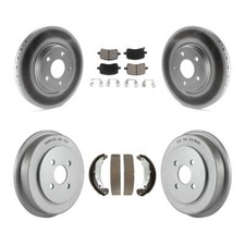 For Pontiac Pursuit Front Rear Coated Disc Brake Rotors Ceramic Pad And Drum Kit