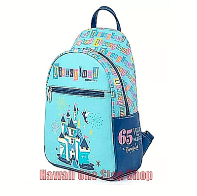 Disneyland Resort 65th Anniversary Disney Funko Mini Sling Backpack Exclusive Funko Loungefly: Disney 65th - Disney Castle Sling to Mini  main image 3