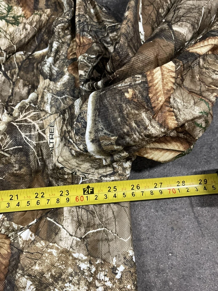 Frogg Toggs Rain Suit Adult L Reatree Camo Zip Snap Button Hooded Jacket - Image 3 of 4