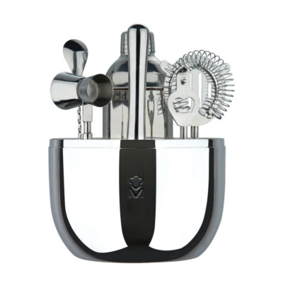 The Drop - Cocktail-Set MasterPRO aus Edelstahl | 6-teilig | silber (J006)