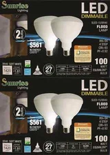 BR40 LED Bulb 4 Pack 2700K Warm White Indoor/Outdoor Flood Light Bulb 100 Watt