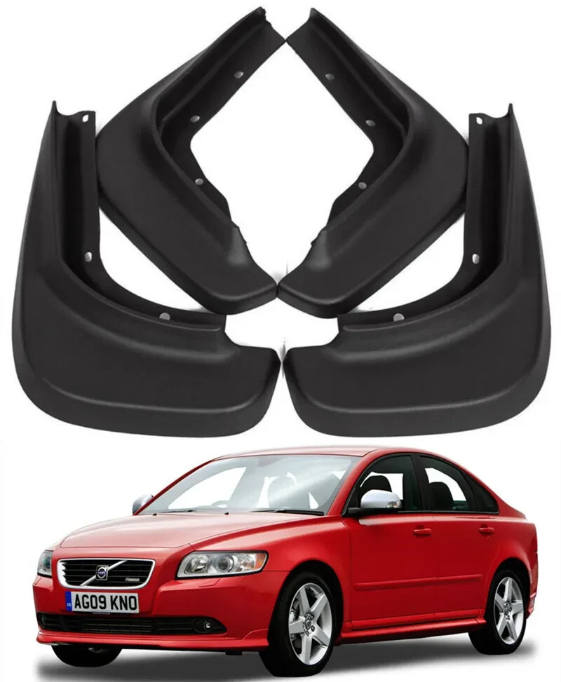 4X Heavy-Duty Mudflaps for 2008-2012 Volvo S40 Mud Protection