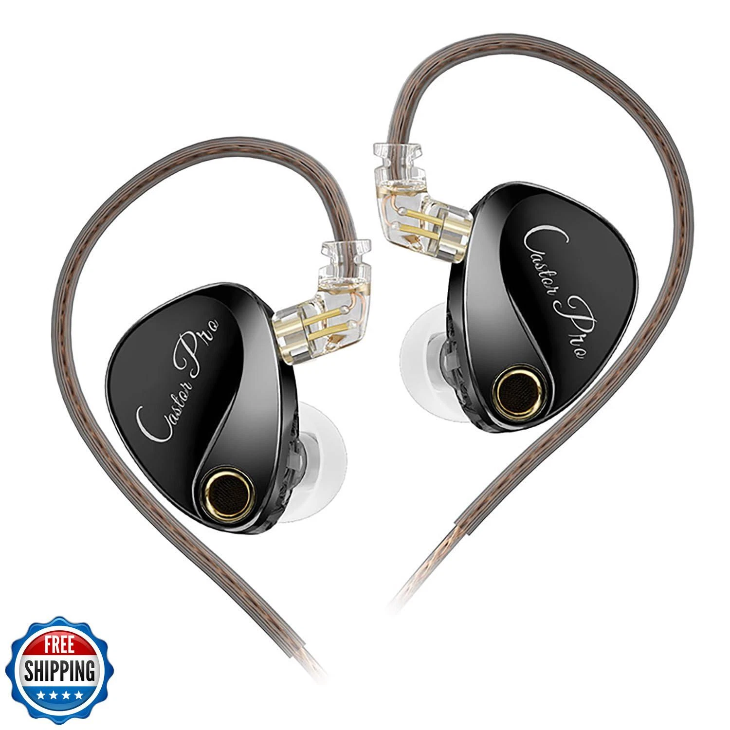 KZ Castor Pro Tunable in Ear Monitor, HiFi Improved Bass in Ear Headphone, Du