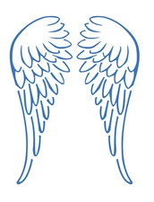 Angel Wings Stencil A5, A4, A3, shabby chic, restoration, mylar reusable