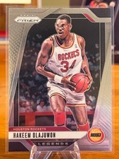 2024-25 Panini Prizm Basketball Hakeem Olajuwon-#296 Legends. Houston Rockets