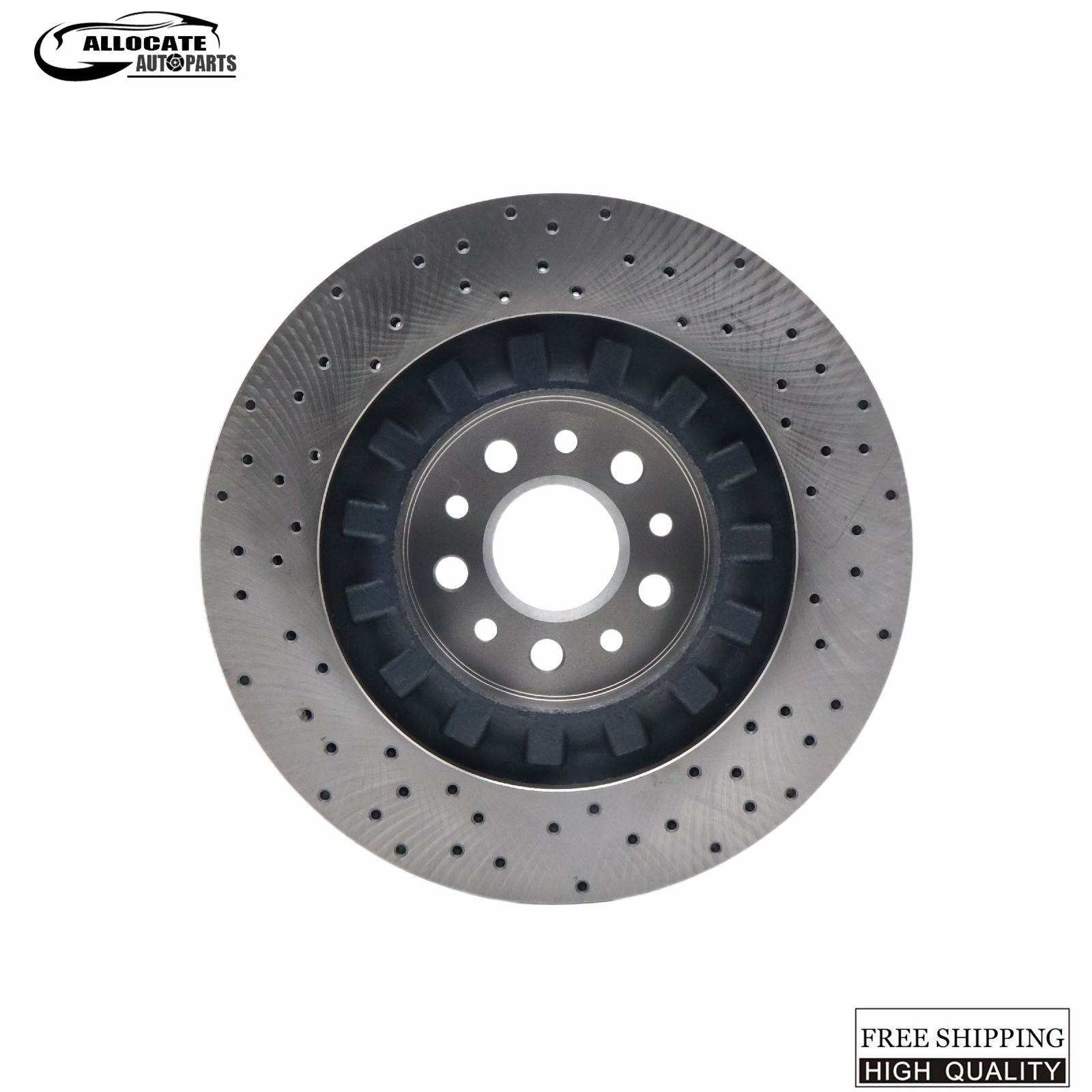 New Set of 2 Front Brake Rotors For Maserati Ghibli Quattroporte 2017-2021