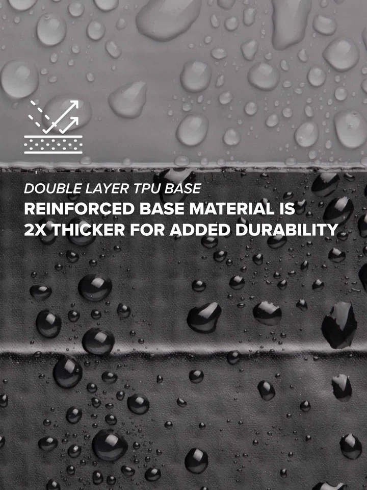 Cubo plegable de alta resistencia de 3 galones (15L), bolsa de malla, playa y agua salada... Foto 4 de 4