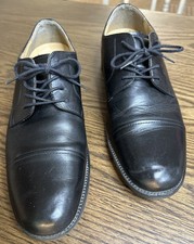 Chaps Daywear Men's Size 10M Black Cap Toe Lace Up Dress Shoes #1197