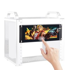 GeeekPi 7.84 inch 1280x400 LCD Touch Screen 2U Rack Mount Monitor for Black