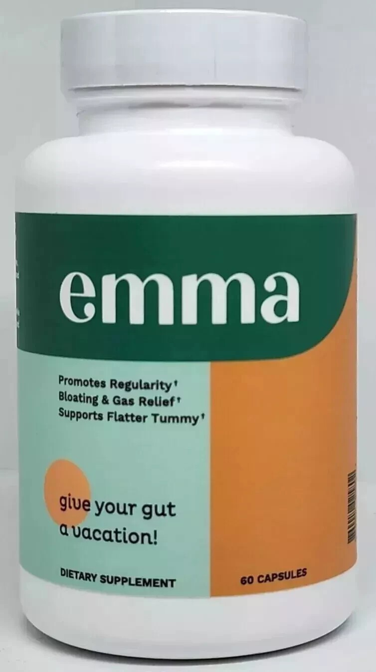 Emma Relief Supplement Konsciens Keto for Gut Bloating ,Exp 2026, 60 Capsules·