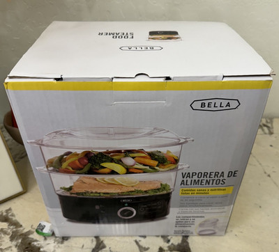 BELLA Food Steamer 2-Tier Electric Healthy Cooking Steamer Open Box  (B4