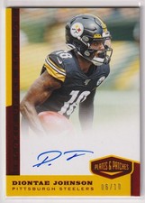 NFL DIONTAE JOHNSON AUTO 2019 PANINI PLATES & PATCHES FOOTBALL ROOKIE Upper
