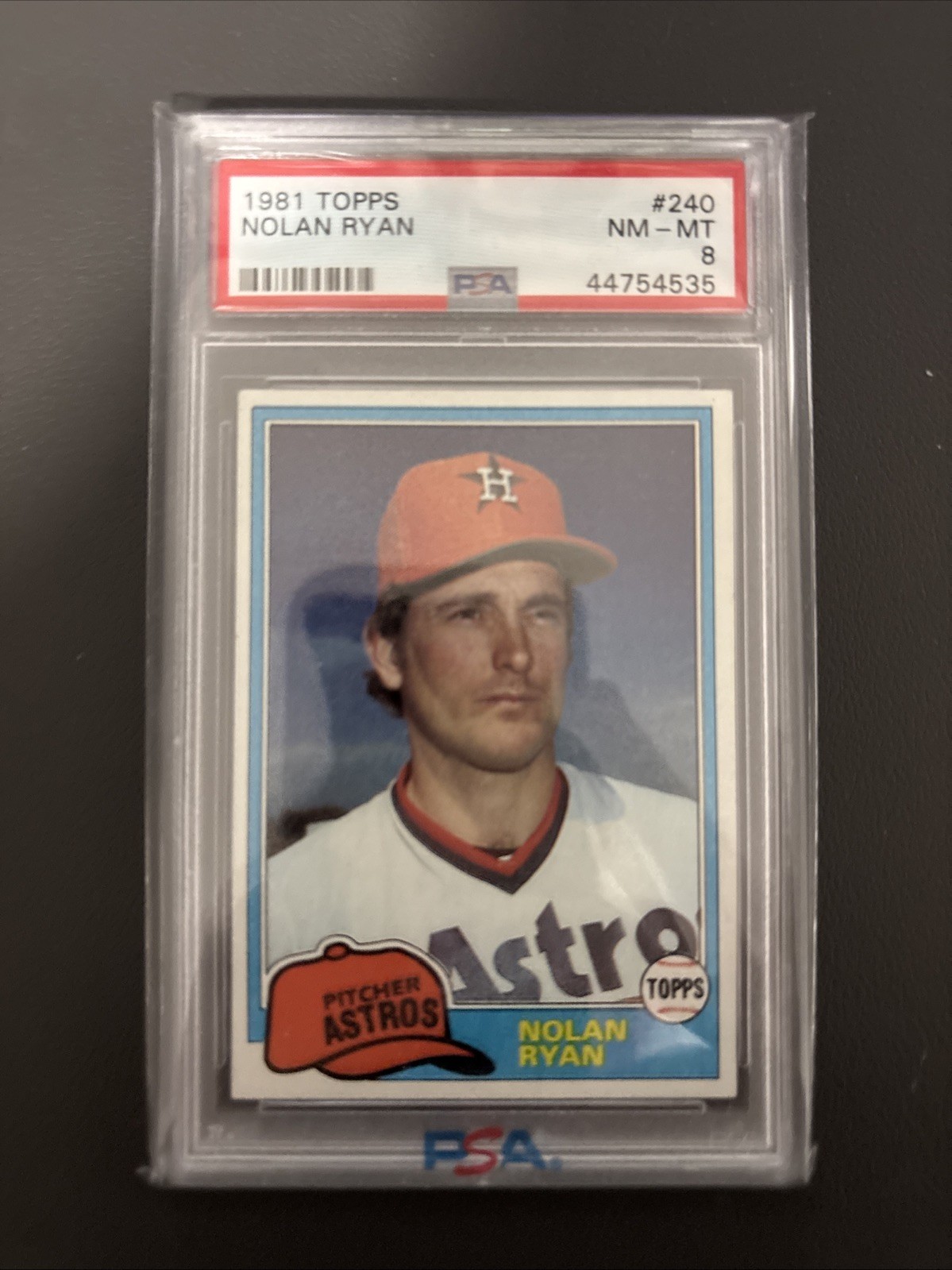 1981 Topps NOLAN RYAN #240 - PSA 8 (NM-MT)