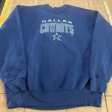 Vintage Dallas Cowboys Sweatshirt Mens XL Blue NFL Football Pro Player USA Made