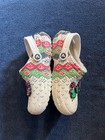 Crocs Christmas lined clogs. Sweater pattern with charms. Women's 8 or men's 6 — photo 3